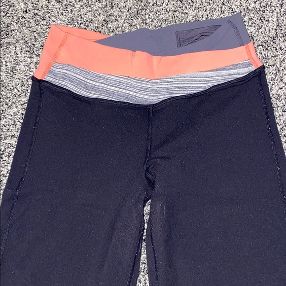 Lululemon legging pants black orange size 4 - Picture 3 of 7